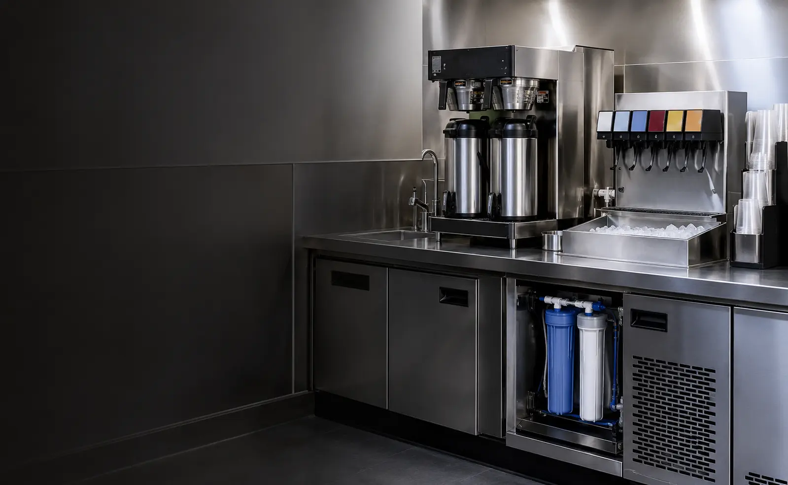 Beverage equipment serviced by CONES Solutions